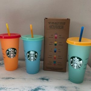 Starbucks color changing tumblers